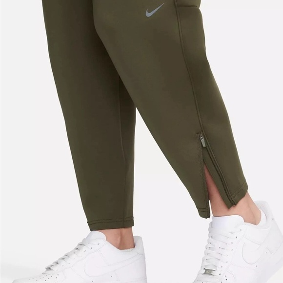 Nike Dri-FIT Prima Women's High-Waisted Training Pants (Cargo Khaki/Black) XL - Picture 3 of 9